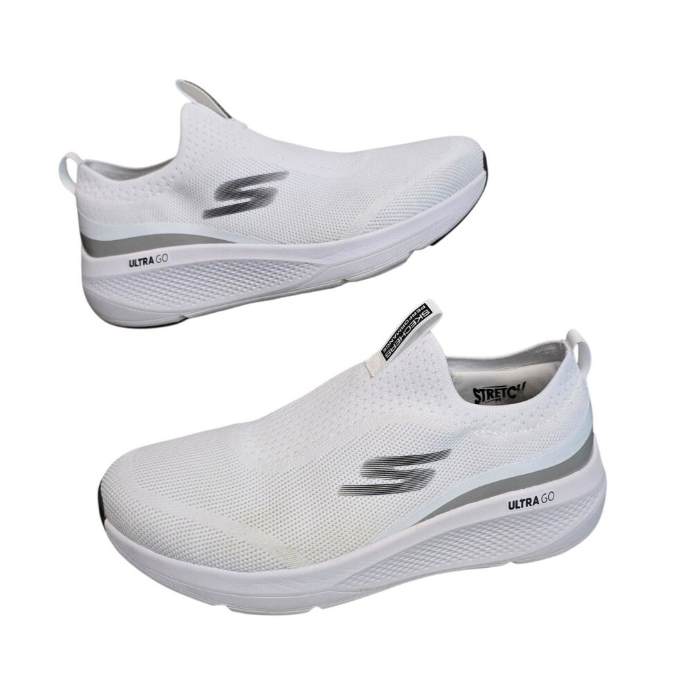 Skechers Go Run Elevate Sneakers Womens Size 8 Shoes White Slip On Ultra Go